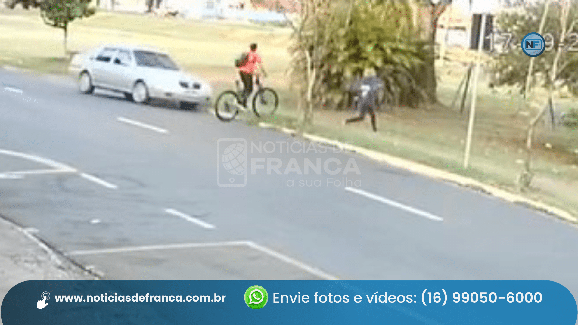 Em colisão com BMW, ciclista morre e pedestre é atingido por