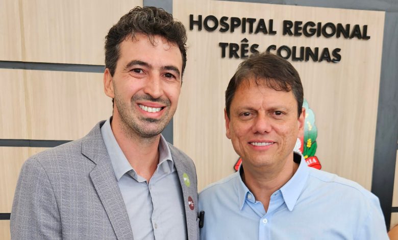 Daniel Bassi e governadro tarcísio