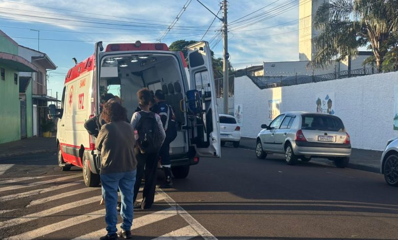 Menino de 12 anos recebe atendimento após atropelamento no Jardim Aeroporto III em Franca