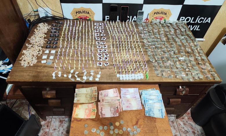 Polícia Civil apreende porções de crack, cocaína e maconha durante operação contra o tráfico em Miguelópolis